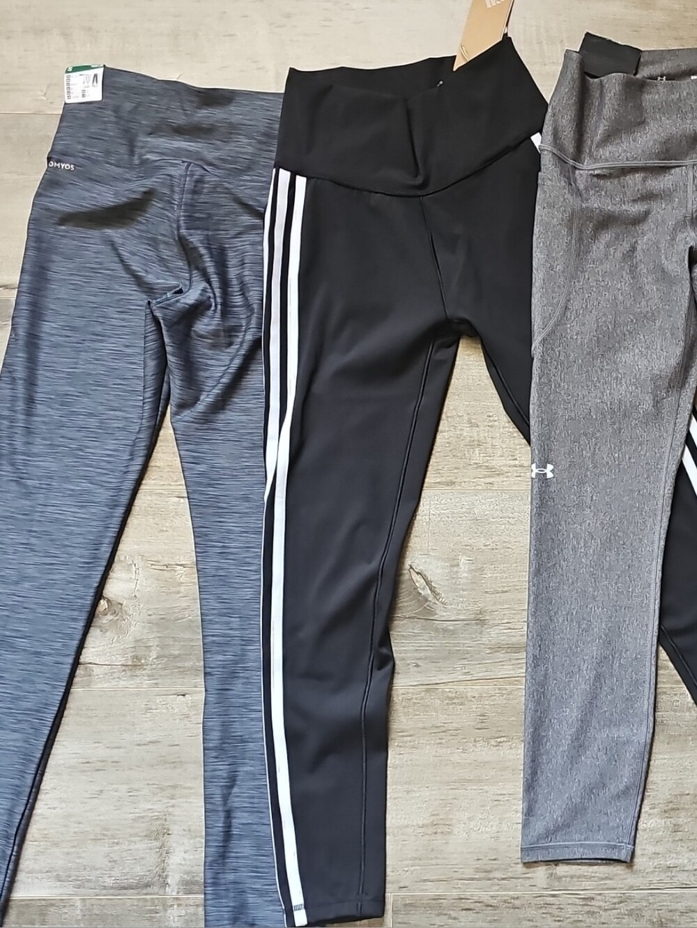 Lot x4 Athletic Leggings - 3 BNWT - Adidas Puma Under Armour Domyos Size S